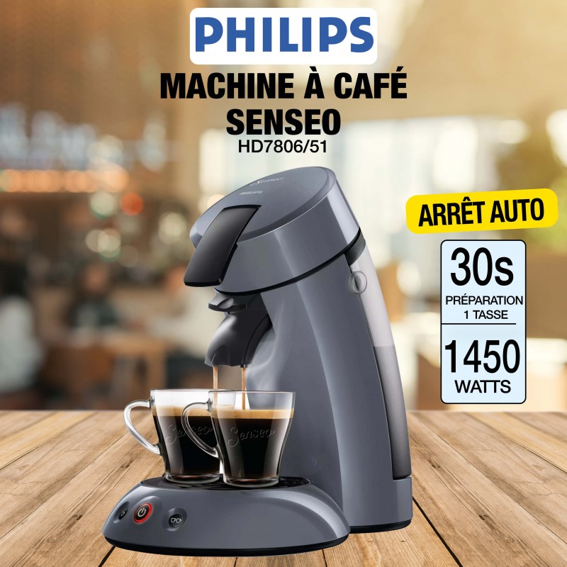 Cafetière à dosettes Philips SENSEO® HD7806/51 1450 W Bleu